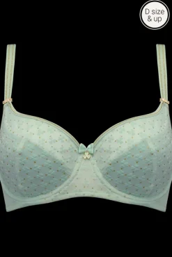 lucky-clover-semi-padded-plunge-balcony-bra